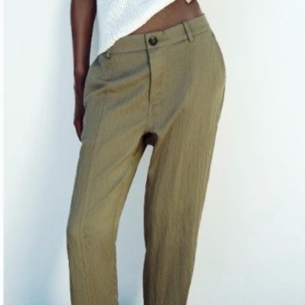 Zara Wrinkle Effect Pants!